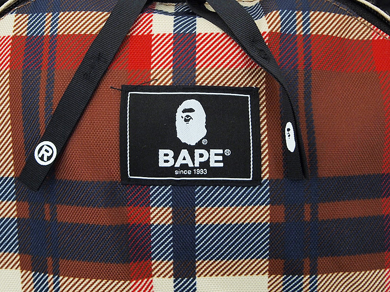 定価14300円 A BATHING APE BAPE CHECK DAYPACK デイパック バック