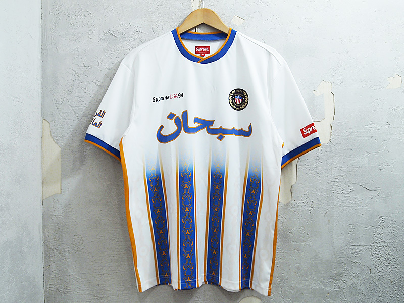 美品 Supreme Arabic Logo Soccer Jersey アラビック ロゴ サッカー