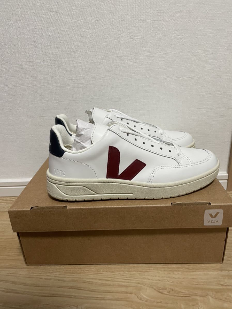 新品 VEJAヴェジャ V12レザー スニーカー EU 36 23.cm 白 レディース