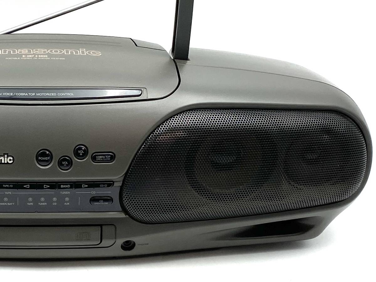 【最上位機種/完動美品】Panasonic パナソニック RX-DT909 RAK-RX505W バブルラジカセ コブラトップ CD カセット RX-DT707 の兄弟機_画像6