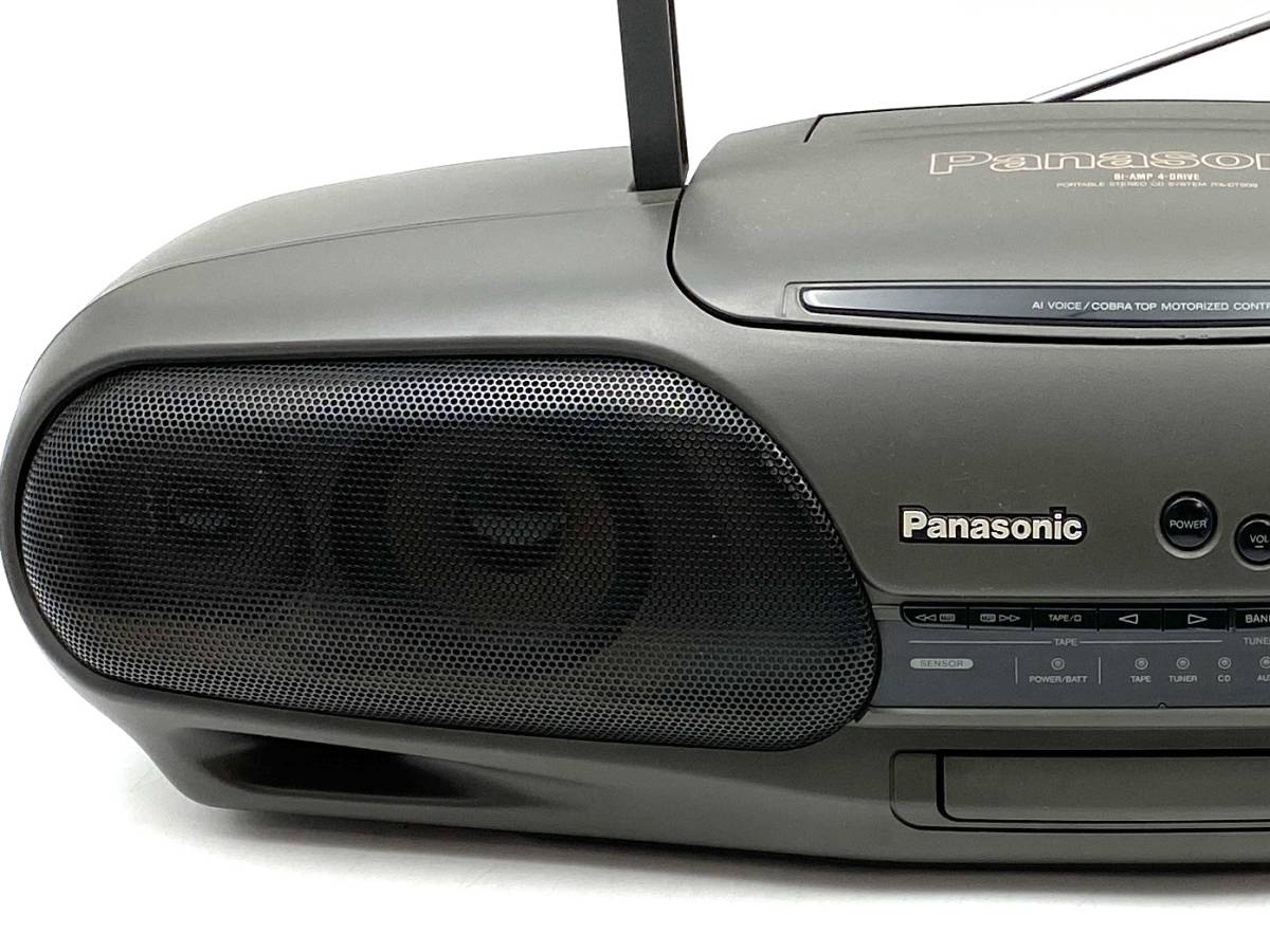 【最上位機種/完動美品】Panasonic パナソニック RX-DT909 RAK-RX505W バブルラジカセ コブラトップ CD カセット RX-DT707 の兄弟機_画像5