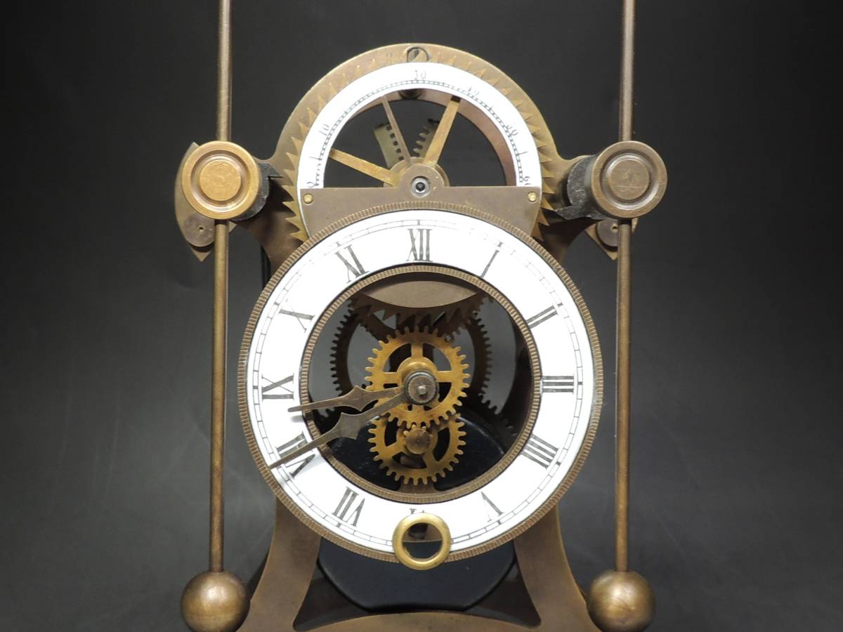 ■アンティーク■ゼンマイ式・振り子・置時計・超細密細工・DENT LONDON・1769・NO.024・f238の画像6