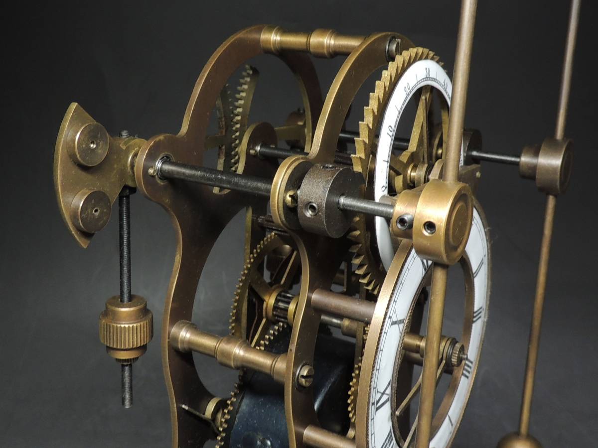 ■アンティーク■ゼンマイ式・振り子・置時計・超細密細工・DENT LONDON・1769・NO.024・f238の画像7