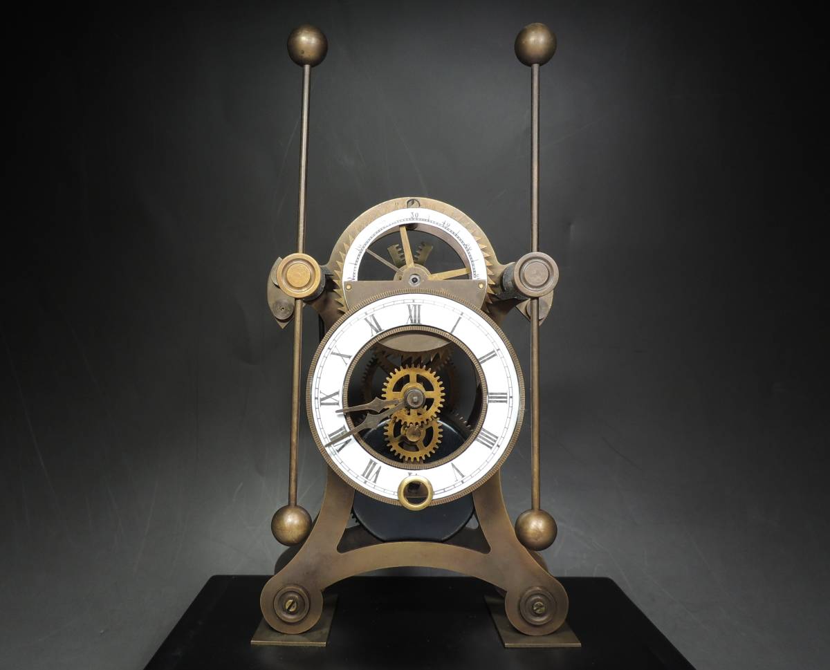 ■アンティーク■ゼンマイ式・振り子・置時計・超細密細工・DENT LONDON・1769・NO.024・f238の画像2