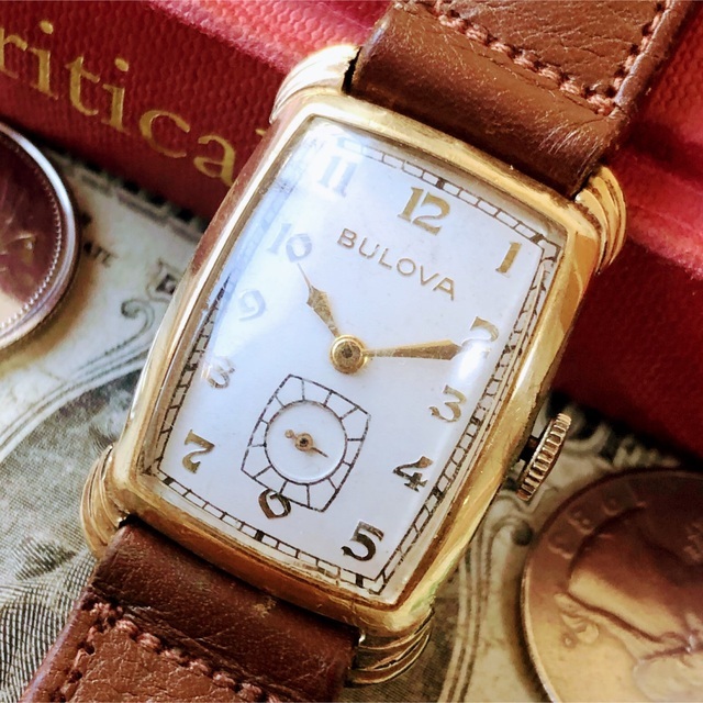 2134メンズ 腕時計 17石 1940年代 BULOVA アンティーク ブローバ 