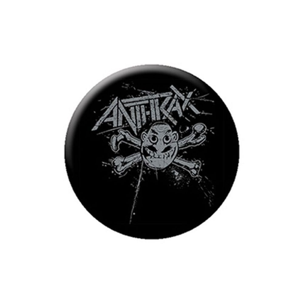 Anthrax 缶バッジ アンスラックス Grey Man_画像1