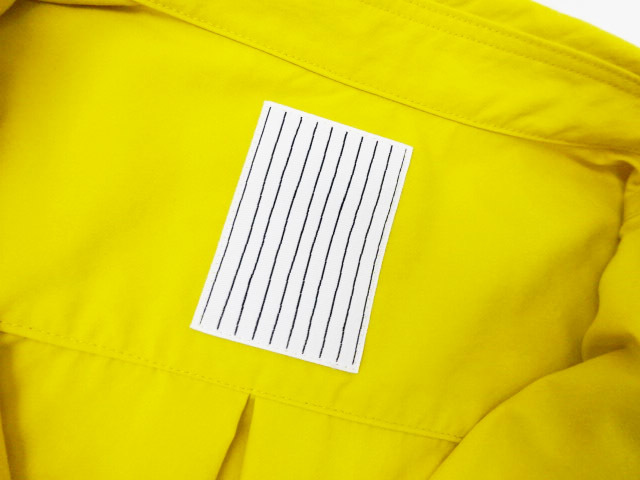 △〈Stripes For Creative ストライプフォークリエイティブ〉メンズ 半袖シャツ XXXXL ナイロン オーバーサイズ イエロー系 (961)_画像7