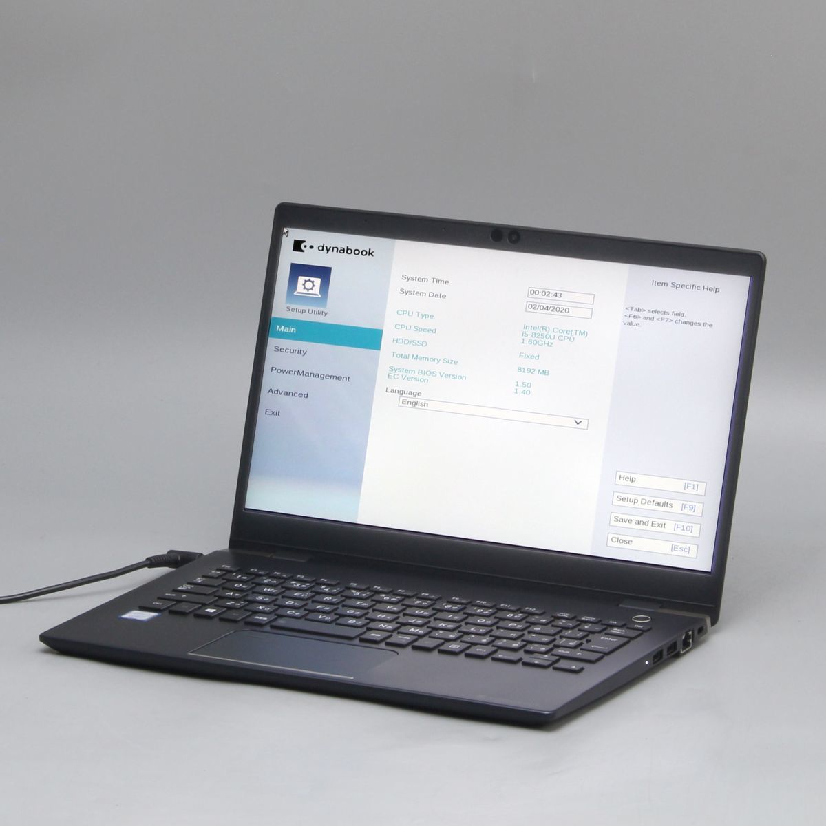 1円スタート 東芝 dynabook G83/DP Core i5 8250U 1.6GHz 8GB SSDなし ジャンク 保証なし