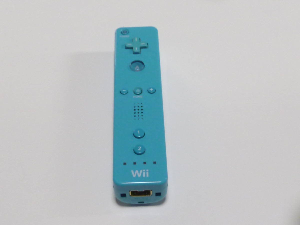 R013【送料無料 即日発送 動作確認済】Wii リモコン 任天堂 Nintendo 純正 RVL-003 ブルー 青 コントローラー