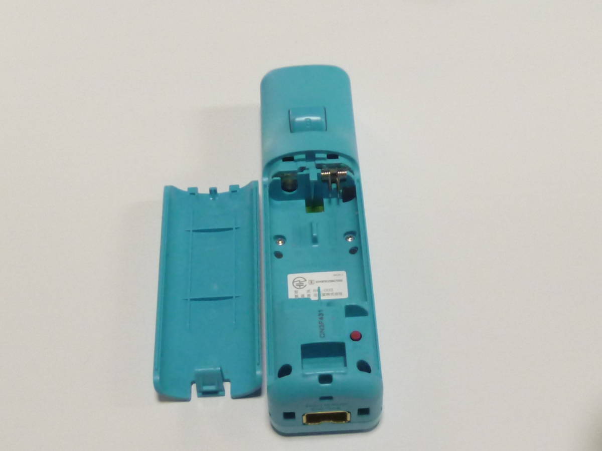 R013【送料無料 即日発送 動作確認済】Wii リモコン 任天堂 Nintendo 純正 RVL-003 ブルー 青 コントローラー