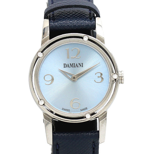 ダミアーニ DAMIANI D-SIDE レディース腕時計 ブラットピットデザイン 5Pダイヤ DS006ACAJ