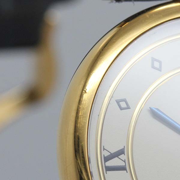 カルティエ Cartier マスト ヴェルメイユ 590003 シルバー/レザー レディース腕時計 クォーツ_画像8
