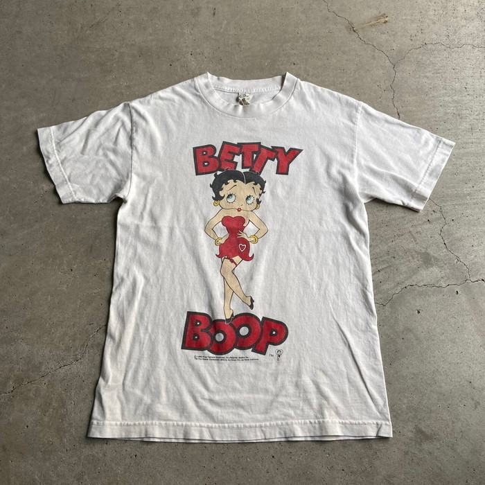 90年代 BETTY BOOP ベティーちゃん 両面プリント キャラクター Tシャツ ヴィンテージ メンズS レディース