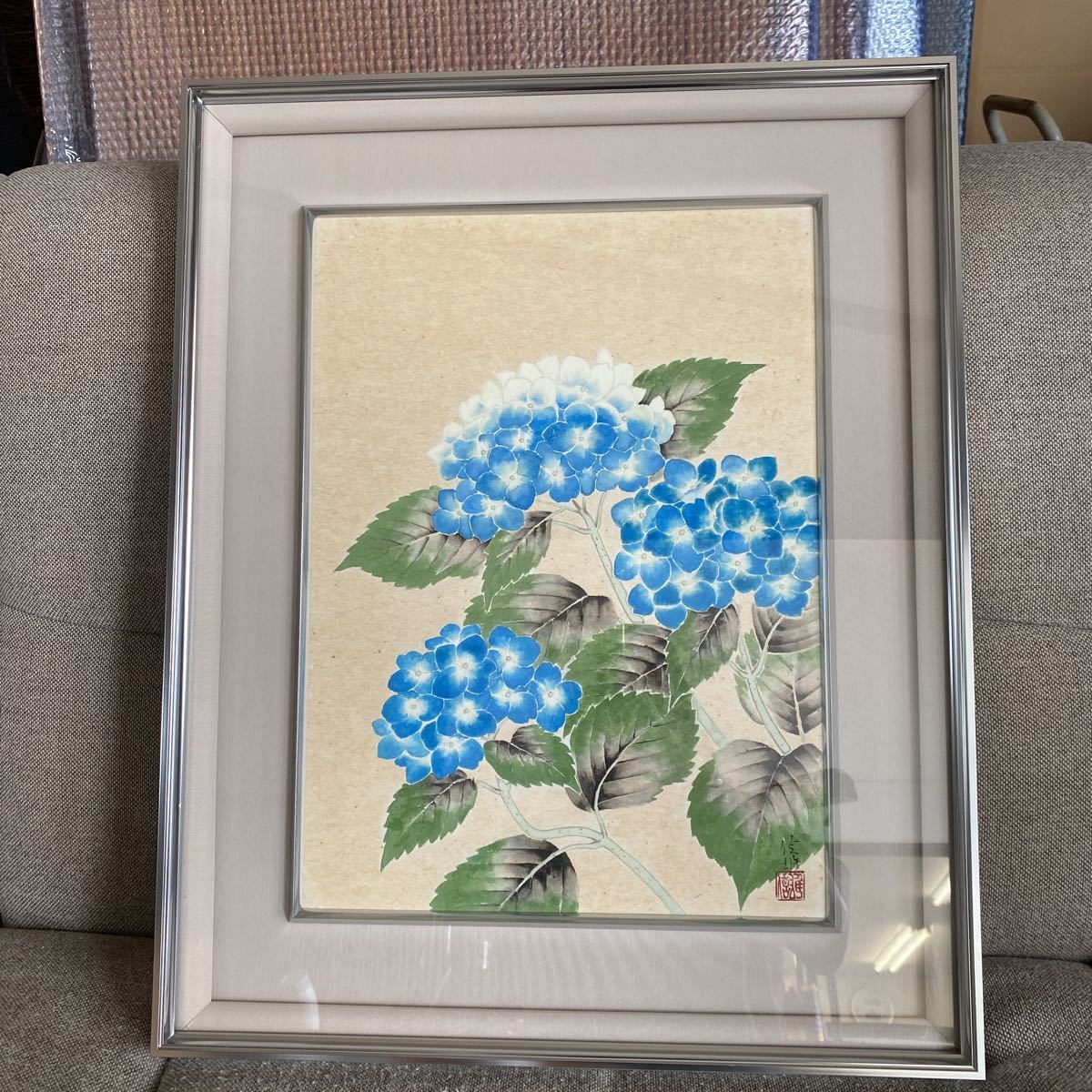 Yahoo!オークション - 阿部信雄 あじさい 絵画 油彩 静物画 8号 Yahoo!オークション - 阿部信雄 あじさい 絵画 油彩 静物画 8号
