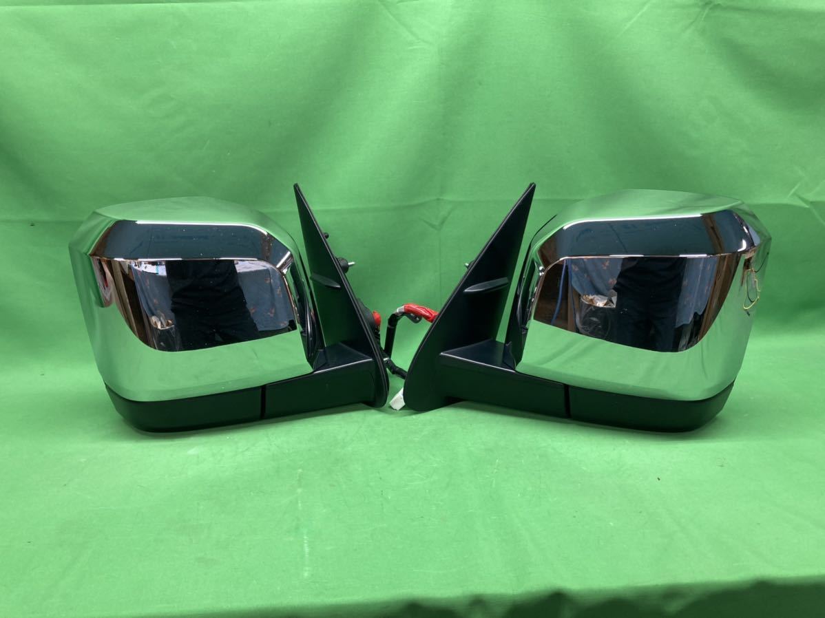トヨタ ハイエース 200系 6型 純正 ドアミラー 左右セット メッキ
