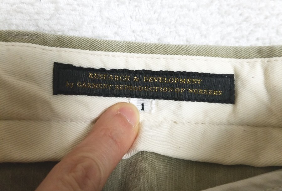 ショートパンツ GARMENT REPRODUCTION OF WORKERS