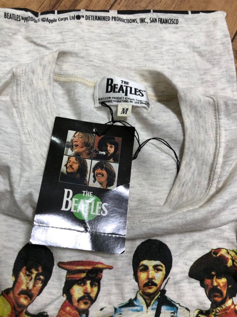 (未使用品)ビートルズ　Sgt Pepper T-Shirt 半袖Tシャツ ホワイトグレー　日本製　Mサイズ_画像3
