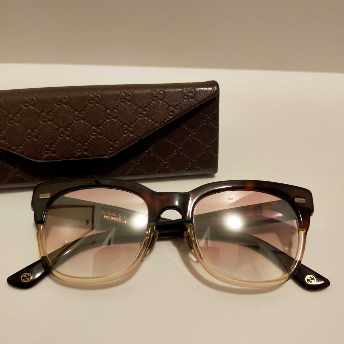 超歓迎】 【極上イタリア製】GUCCI サングラス ブラック オーバル