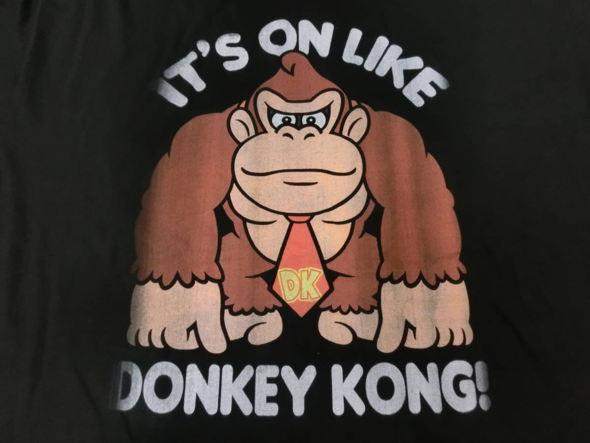  nintendo Donkey Kong * футболка длинный длинный рукав long T USA чёрный XXL 2XL*Nintendo игра Vintage Showa Retro Super Mario Brothers 