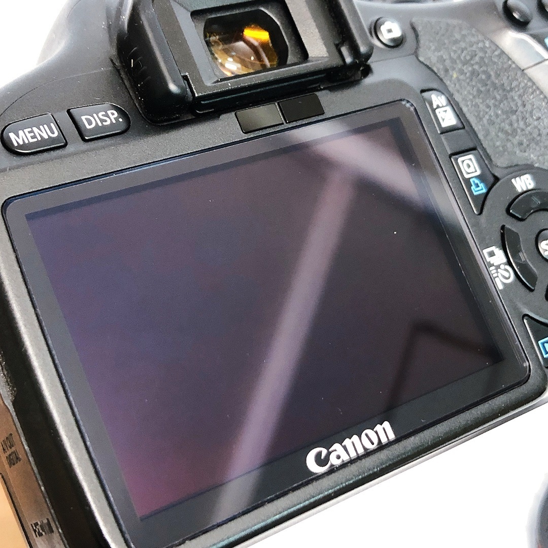 キャノン EOS Kiss X4 デジタル一眼レフカメラ フィルター レンズフード付（ ZOOM EF-S 18-55㎜ 1：3.5-5.6 Ⅱ ） 動作未確認 ジャンク _画像6
