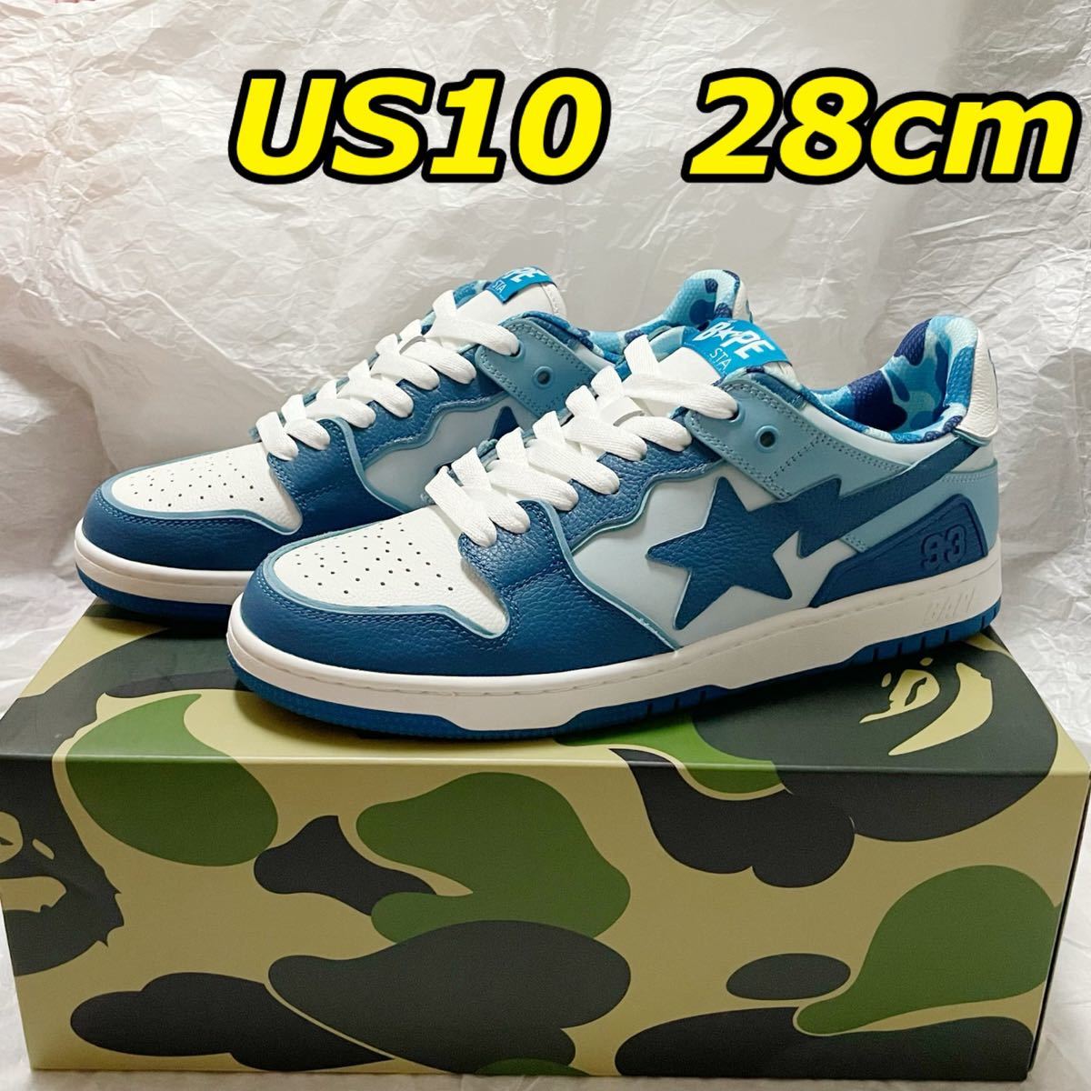 新品 a bathing ape bape sk8 sta blue 青 | www.jarussi.com.br