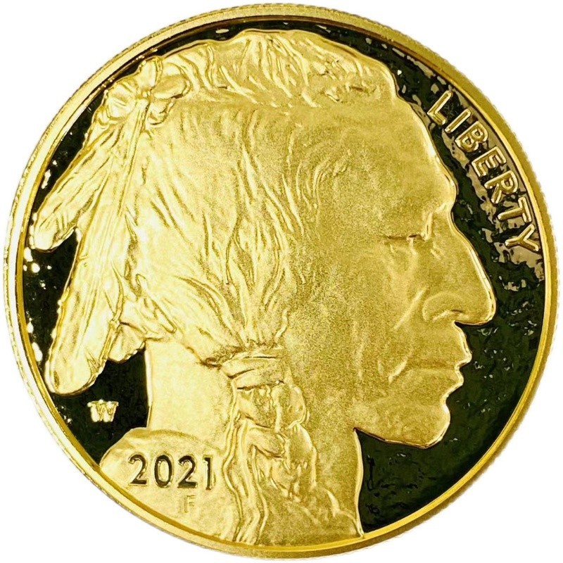 インディアン　リバティ金貨　大型金貨　純金　1オンス　記念メダル　コイン　50ドル　31.1g　コレクション　24金　イエローゴールド　アメリカ　2021年