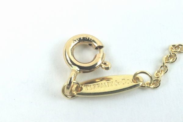 ●美品●TIFFANY＆Co./ティファニー●バイザヤード●750/K18 イエローゴールド/YG●ダイヤモンド ペンダント/ネックレス●1.87g●_画像8