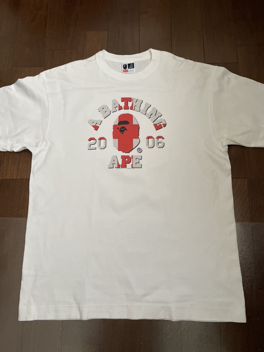 A BATHING APE BAPE マイロ イングランド Tシャツ XLサイズ アベイシングエイプ カモフラ BAPESTA 国旗 コラボ NIGO KAWS スター シャーク_画像1