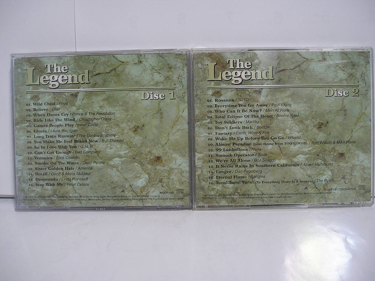 The Legend disc1 disc2 (Enya、Prince & The Revolution、Boston、TOTO、他)【2枚組】[c0437]_画像2