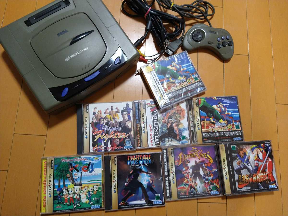 セガサターン 本体 カプコンゲーム10本詰め合わせ バーチャスティック ×2-