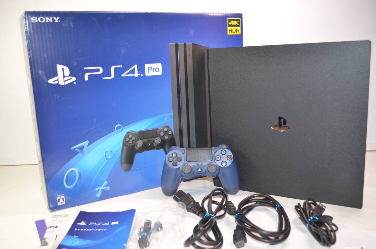 ☆付属品完備 動作良好☆PS4 Pro 本体 CUH-7100b ジェットブラック