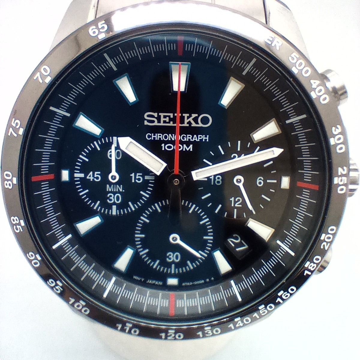 SEIKO 6T63-00D0／631**** クオーツ時計 クロノグラフ BOX付 店舗受取可 