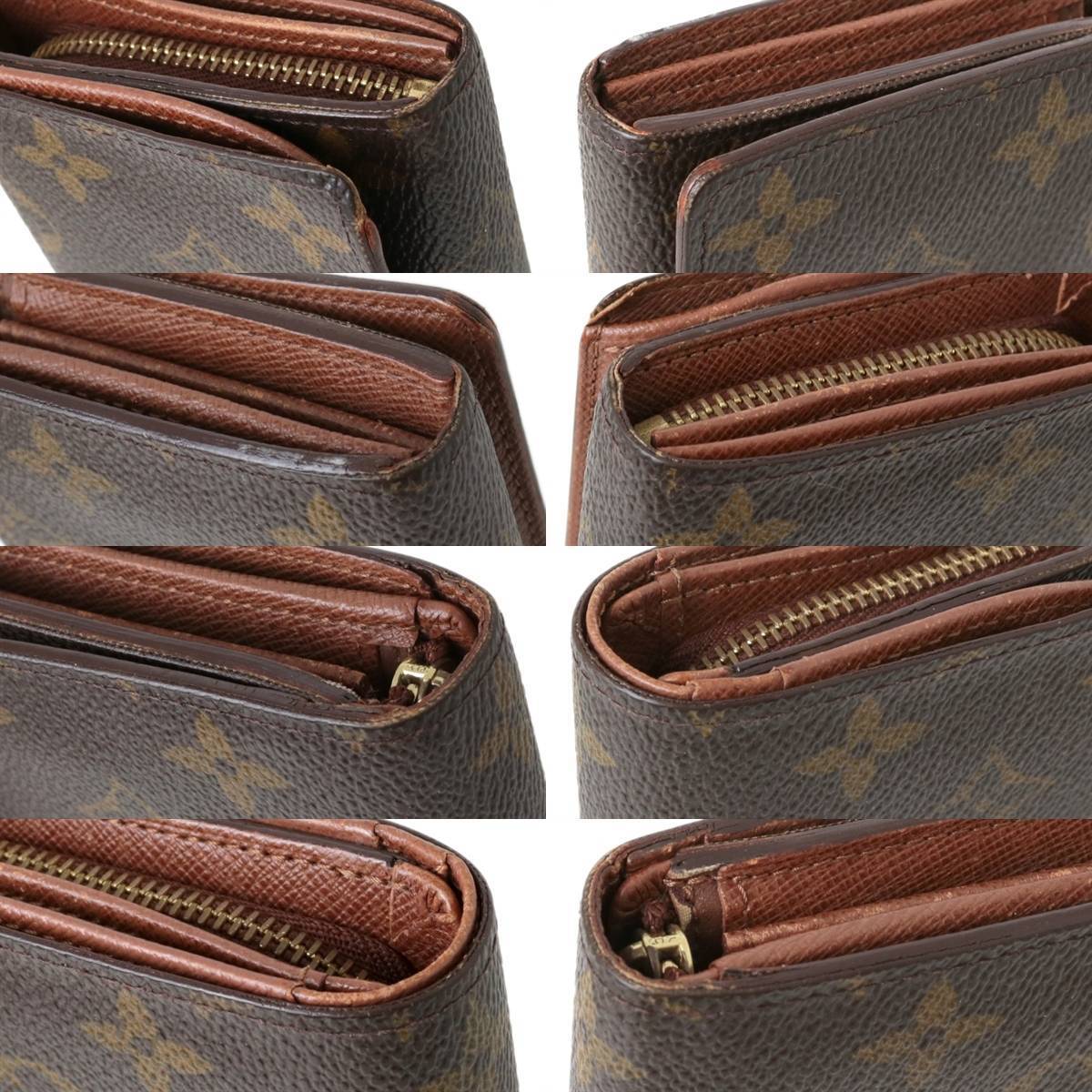 LOUIS VUITTON/ルイヴィトン ポルトモネ ビエ トレゾール L字ファスナー 二つ折り 財布 M61730 モノグラム KA BCランク_画像5