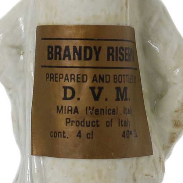 DVM ヴィンテージ BRANDY RISERVA 陶器ボトル ミニボトル 未開栓 空ボトル 置物 覆面 警察 【NT】_画像7