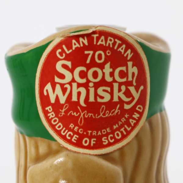  Vintage Clan Tartan Scotch Whisky керамика бутылка Mini бутылка пустой бутылка украшение стул . поясница ... человек [NT]