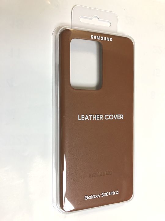◆Galaxy S20 Ultra 5G ◆ Leather Back Cover レザーカバー【Samsung純正】(Brown/ブラウン) [並行輸入品]1_画像5