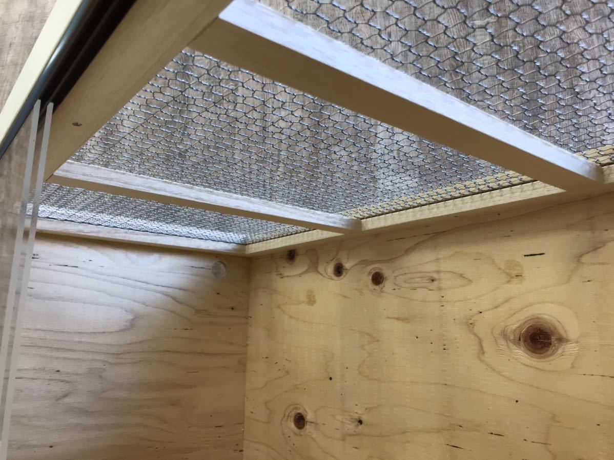完璧 FandK爬虫類木製ケージ 引き出し仕様 900×450×450 爬虫類木製