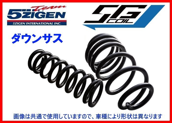 5次元 5Gコイル ダウンサス(1台分) ティーダ JC11 2WD H17/1～ 5GND040_画像1