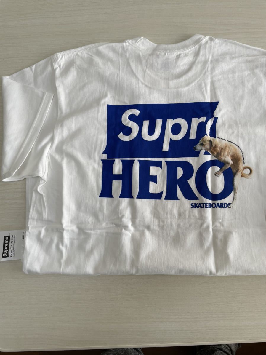 国内正規新品 L supreme anti hero dog tee 白 white www.mecadraft.com