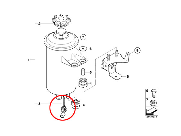 BMW E46 E90 E91 E60 E65 X1(E84) X3(E83) X4(F26) X5(E53/E70) X6(E71/E72) Z4(E85/E86/E89) 汎用 クーラントレベルセンサー 17137553919_画像6