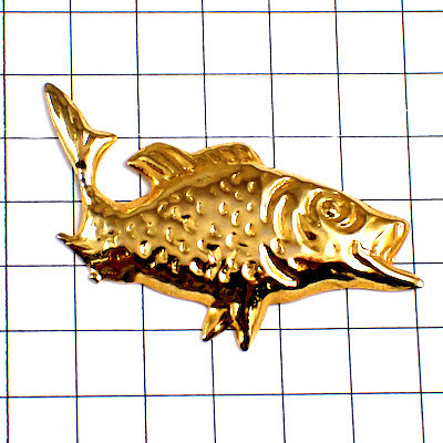  pin badge * gold color Gold. fish * France limitation pin z* rare . Vintage thing pin bachi