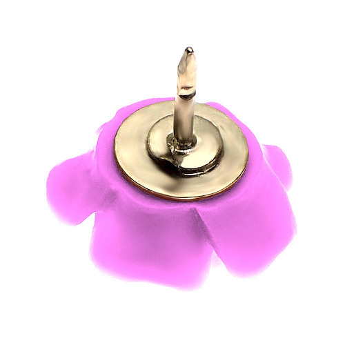 ピンバッジ◆バイオレット 紫色 バラの花 ばら ローズ 薔薇 ピンズ ピンバッチ 留め金バタフライ型キャッチ付 プラスチック製_画像3