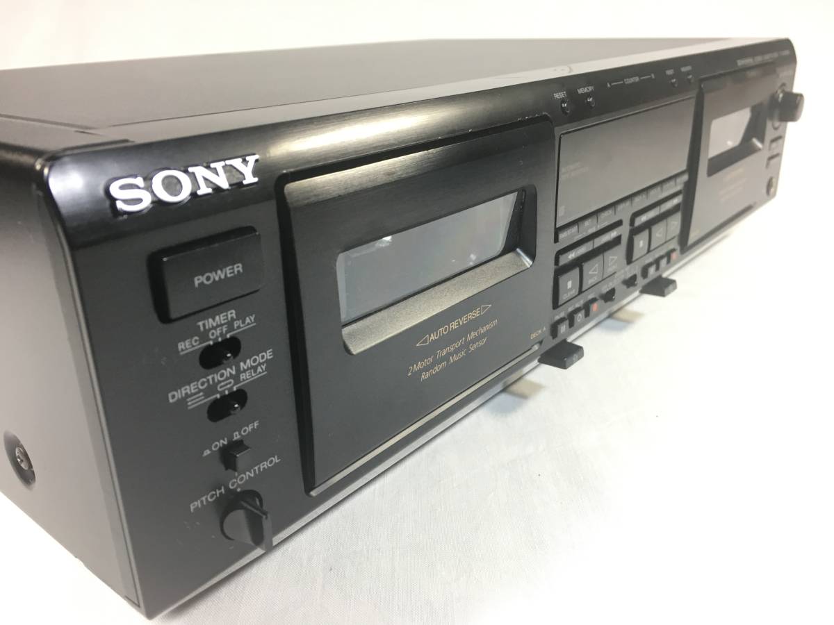 ＳＯＮＹ　ＴＣ－ＷＥ８０５Ｓ　Ｗカセットデッキ　両デッキベルト新品交換済　ＤＯＬＢＹ『　Ｓ　』対応　ピッチコン付　取説コピー付_画像6