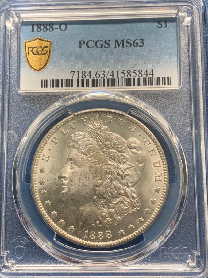 1887年 モルガンダラー 銀貨 PCGS鑑定済【MS64 エラーコイン】 smcint.com