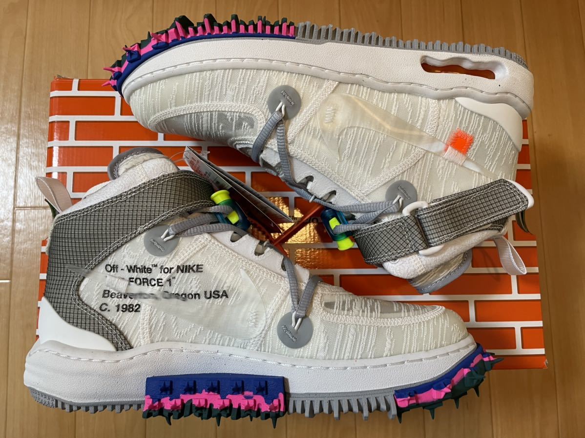27cm 送料無料 Off-White NIKE AIR FORCE 1 MID SP White オフホワイト ...