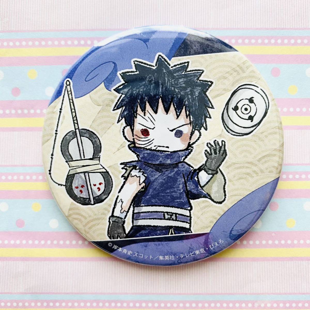 NARUTO -ナルト- 疾風伝☆グラフアート/缶バッジ/オビト_画像1