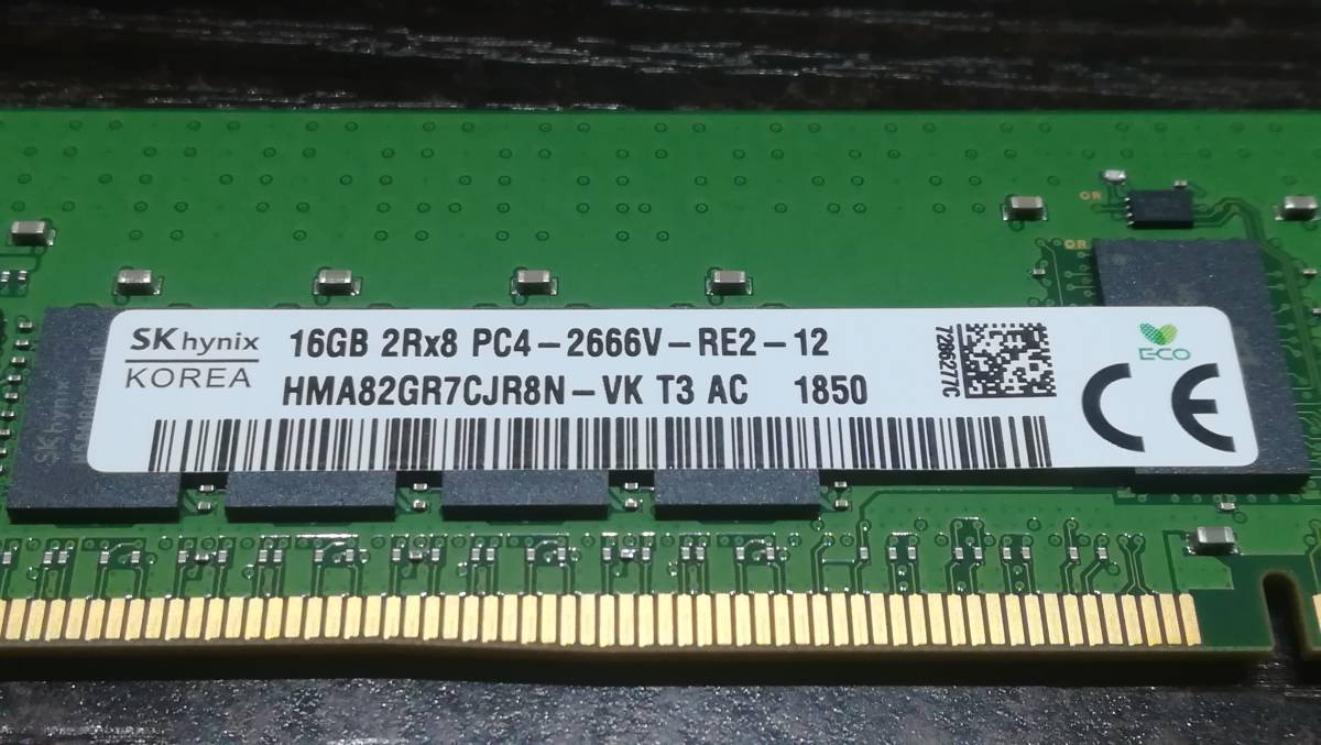 SK hynix PC4-2666V DDR4 16GB×2枚 合計32GB ECC Registered メモリ/(DIMM)｜売買されたオークション情報、yahooの商品情報をアーカイブ公開  - オークファン（aucfan.com）