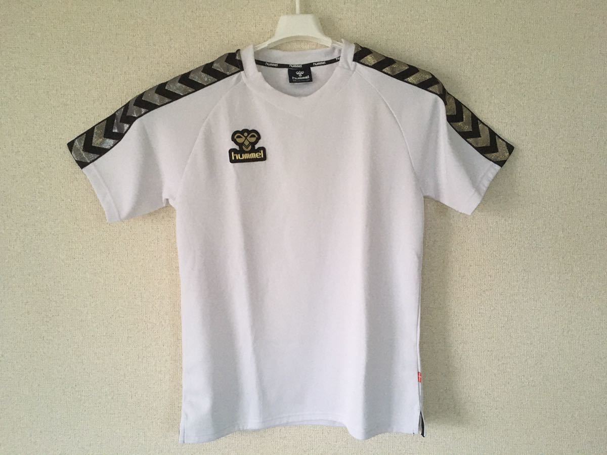 ♪【美品】ヒュンメル hummel 半袖Tシャツ サッカー フットサル サイズL ドライ 速乾_画像1