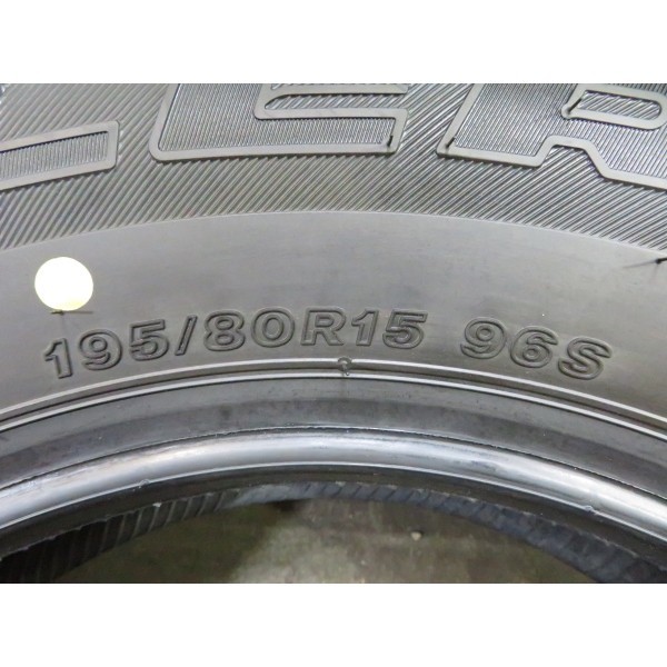 2022年製 9.9分山 ブリヂストン DUELER H/T 684Ⅱ 195/80R15 96S 4本/札幌市手渡し可/中古オンロードタイヤ(夏タイヤ)ジムニーシエラ F_99_画像10