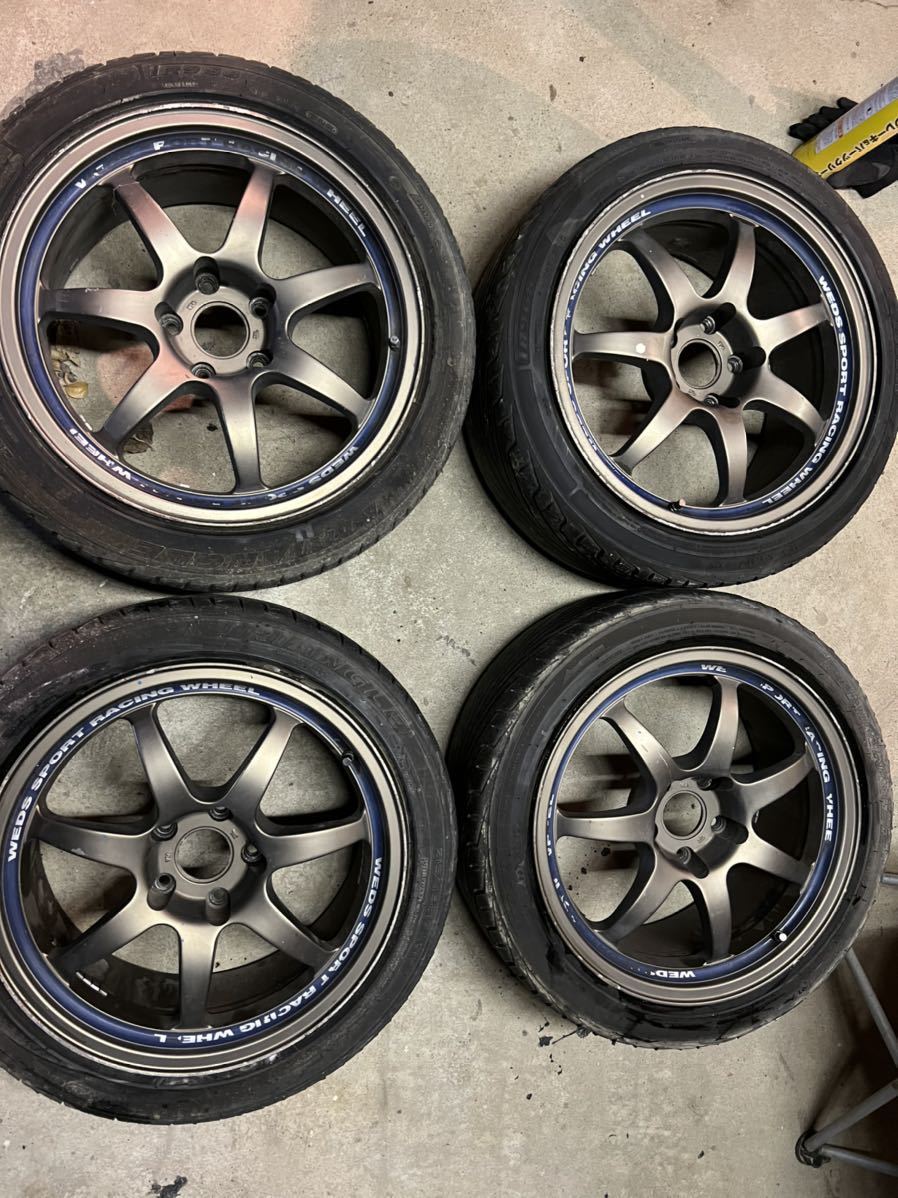 【2本】ウェッズスポーツ　114.3 8J×17 +35 SA90 単品 社外 ホイール 1本 WEDSSPORT ウェッズスポーツ SA-90